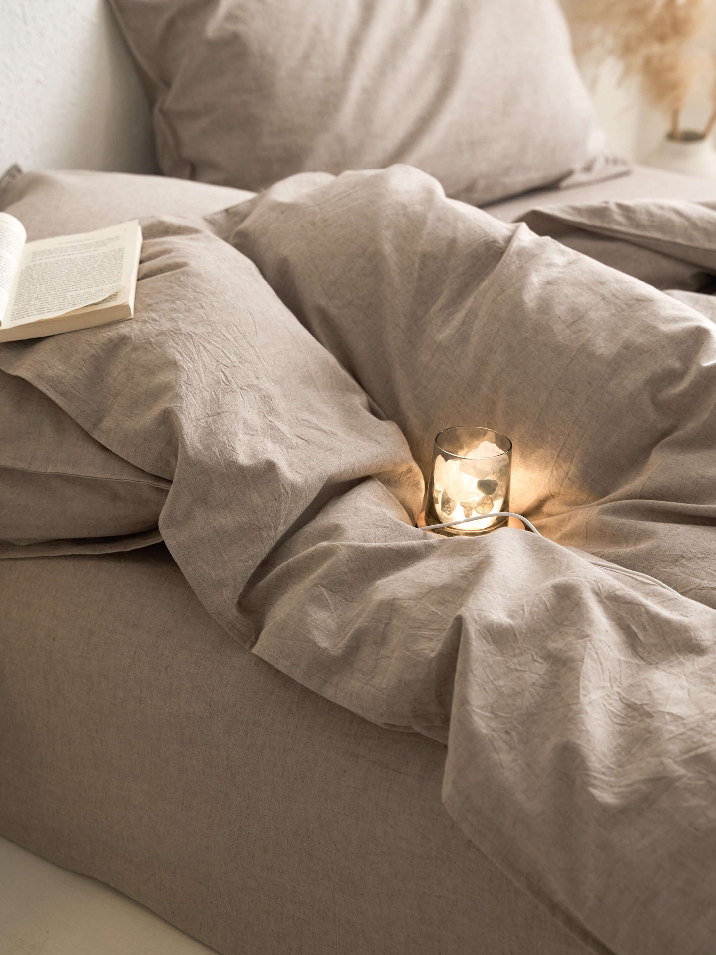 Latte Linen Bedding Set