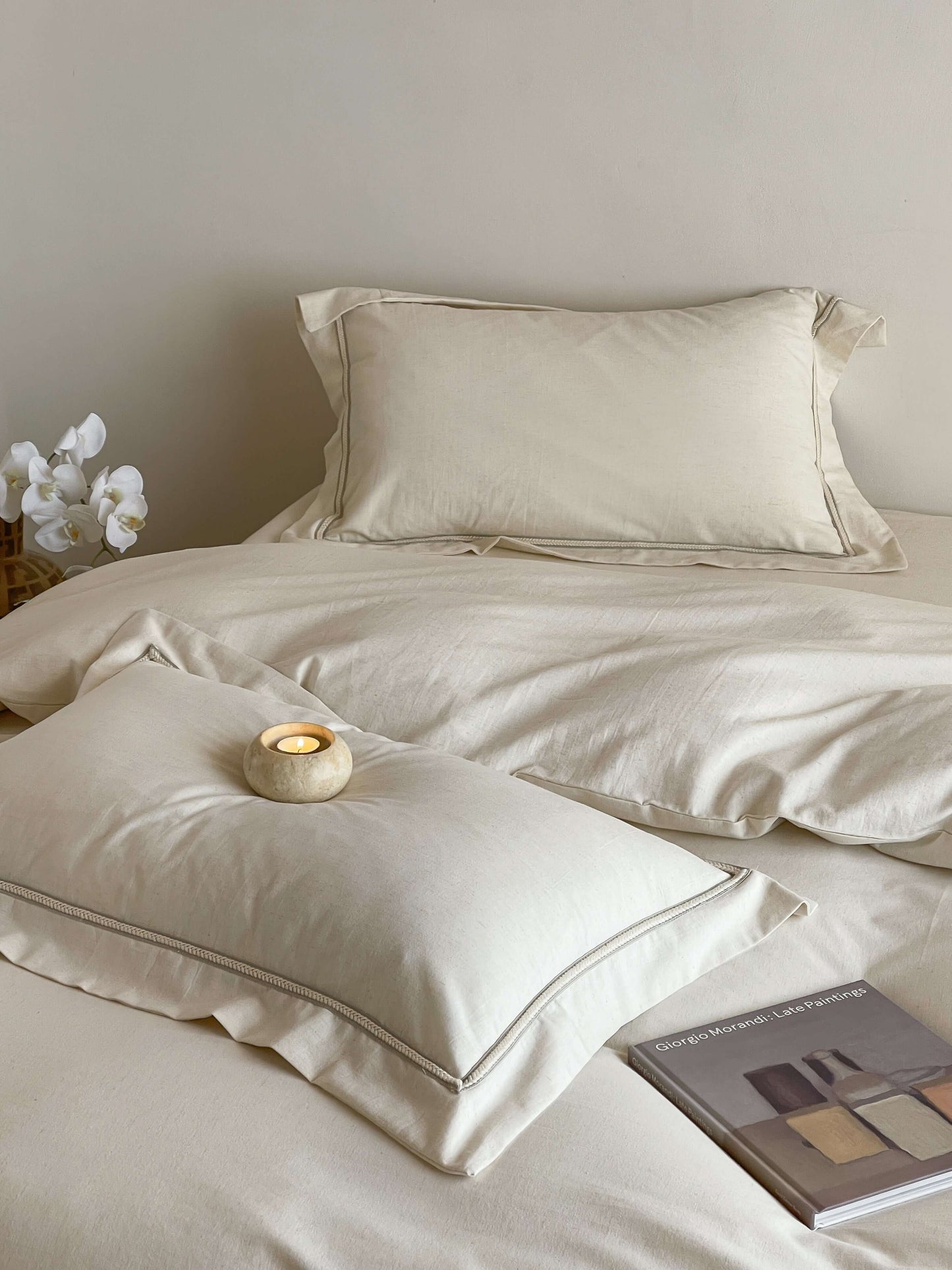 Creamy Linen Bedding Set