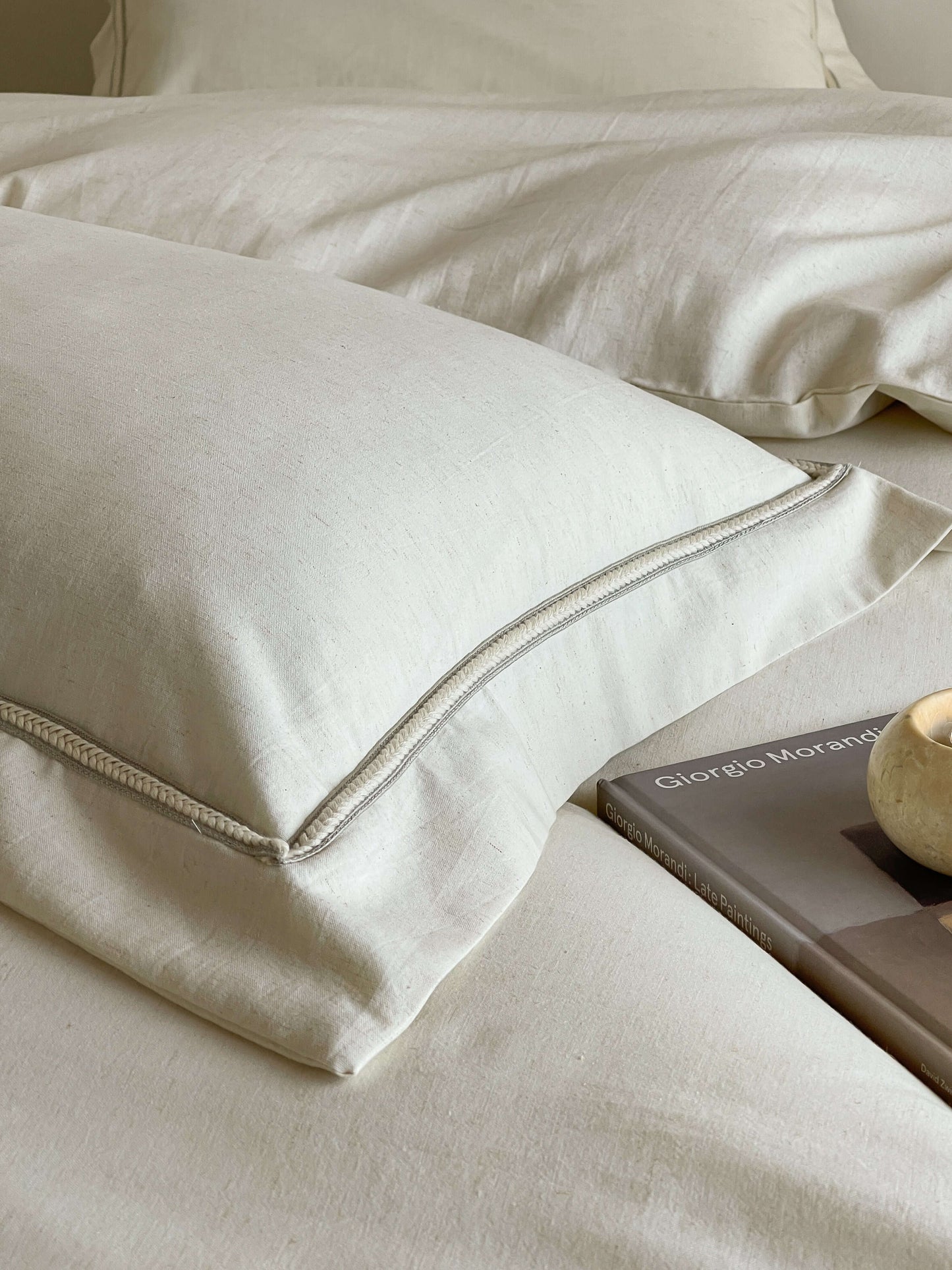 Creamy Linen Bedding Set