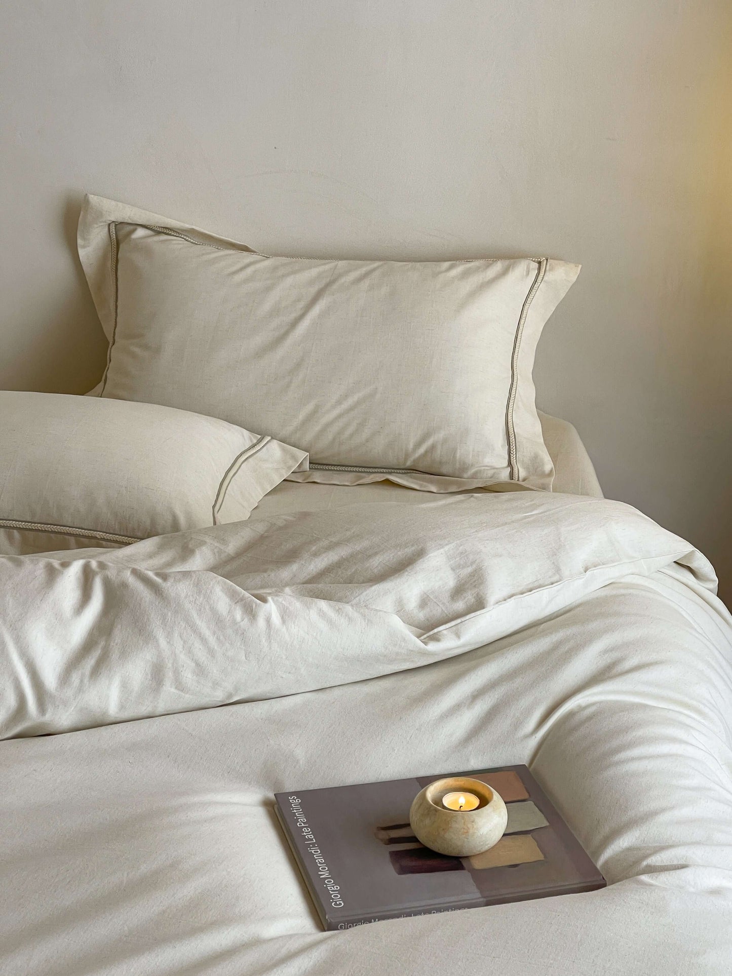 Creamy Linen Bedding Set