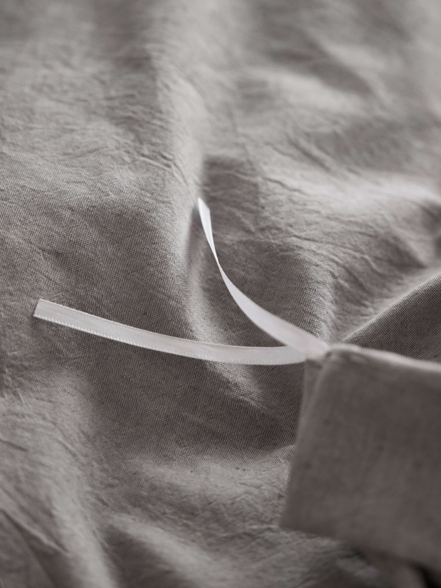 Grey Linen Bedding Set