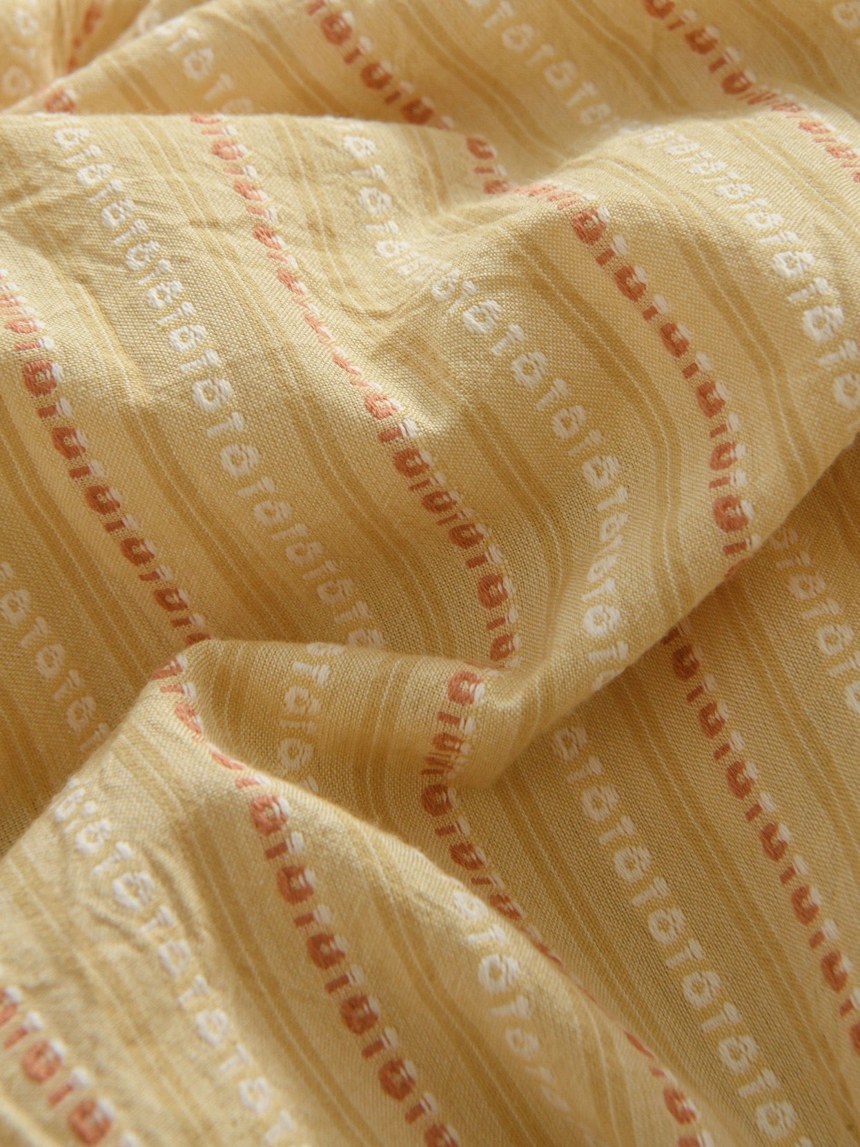 Yellow Striped Bedding Set