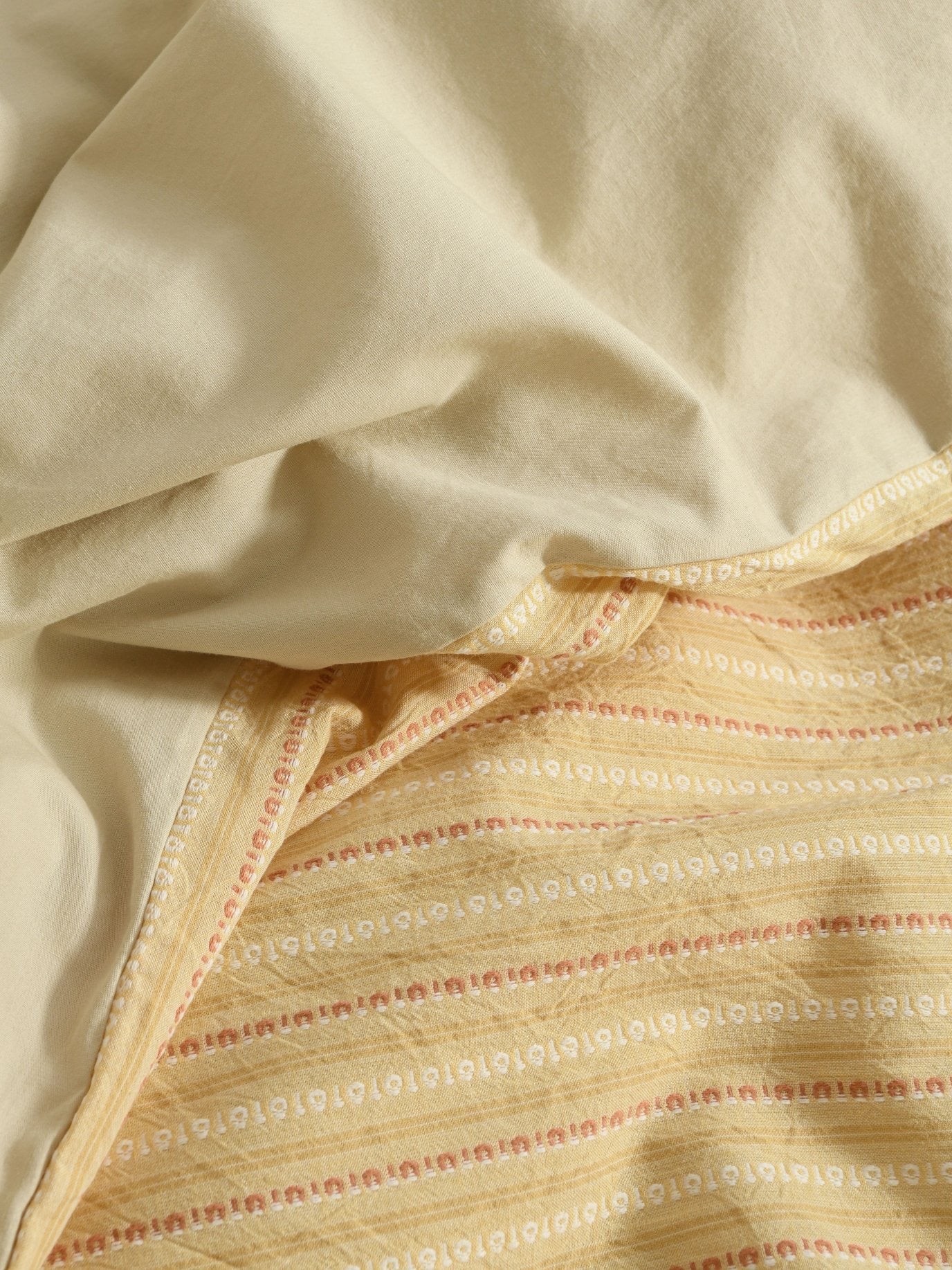 Yellow Striped Bedding Set
