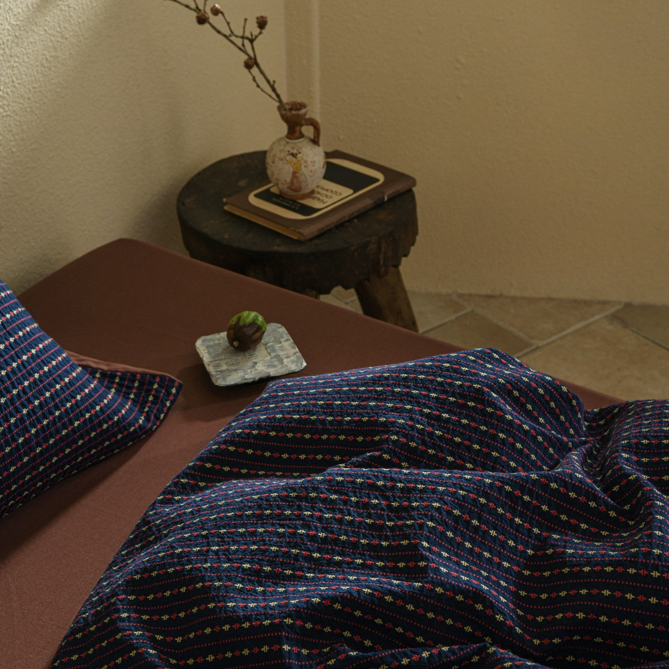 Blue Striped Bedding Set