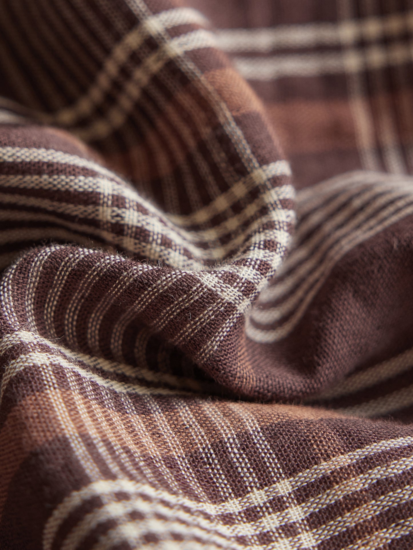 Brown Plaid Bedding Set