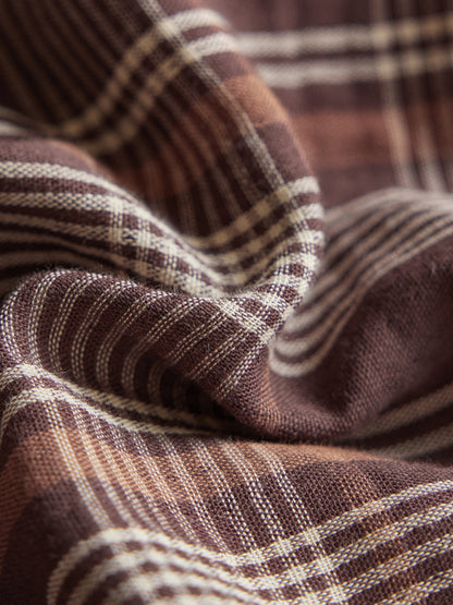 Brown Plaid Bedding Set