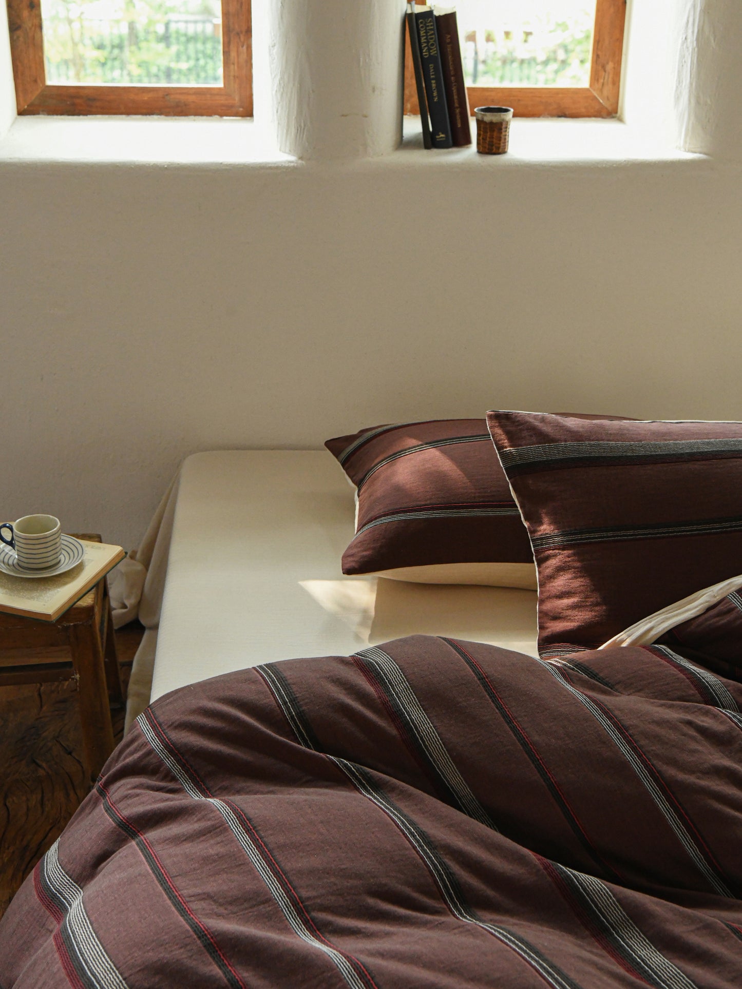 Merlot Stripe Bedding Set