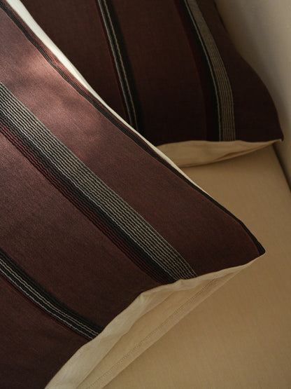 Merlot Stripe Bedding Set