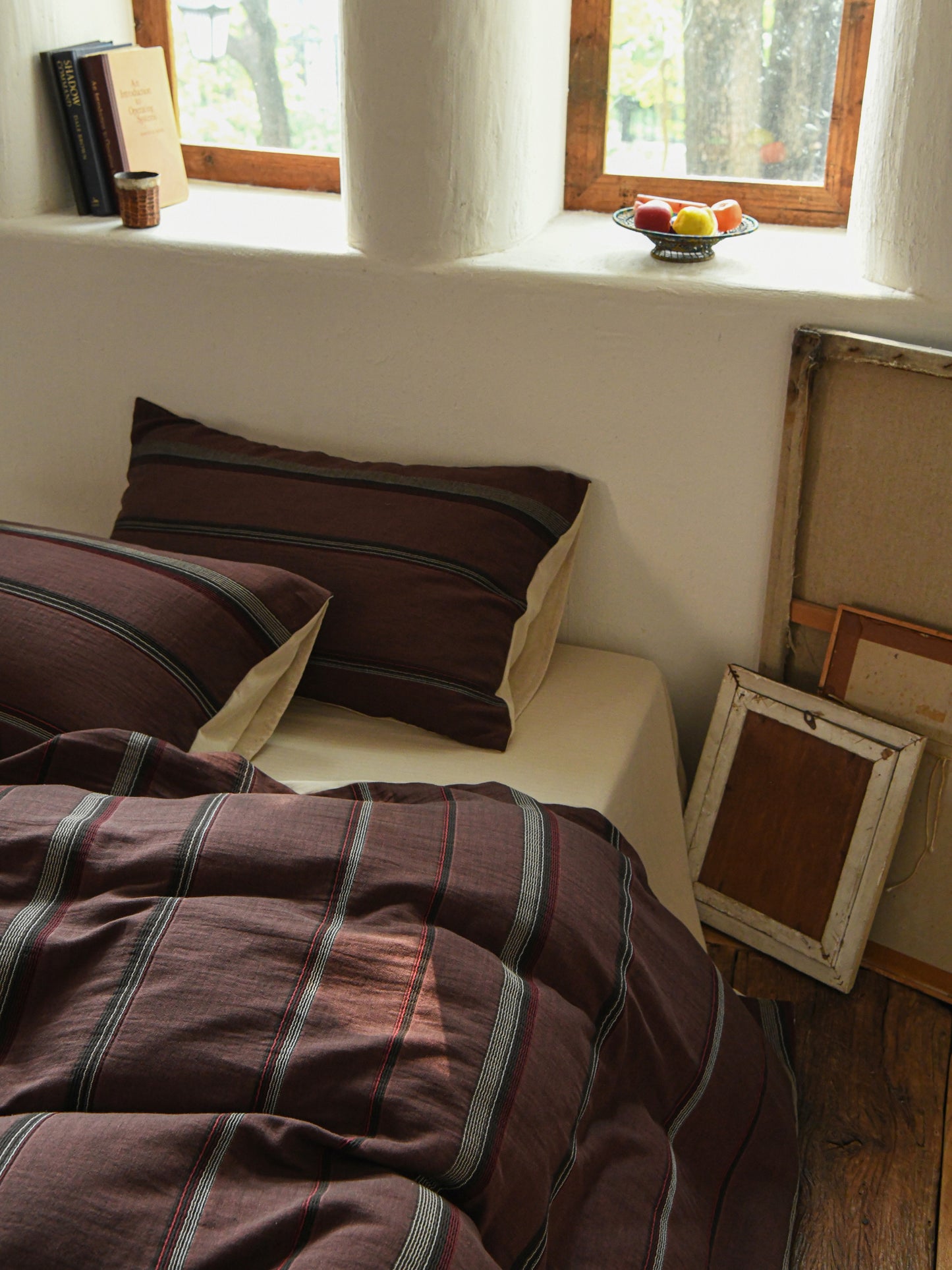 Merlot Stripe Bedding Set