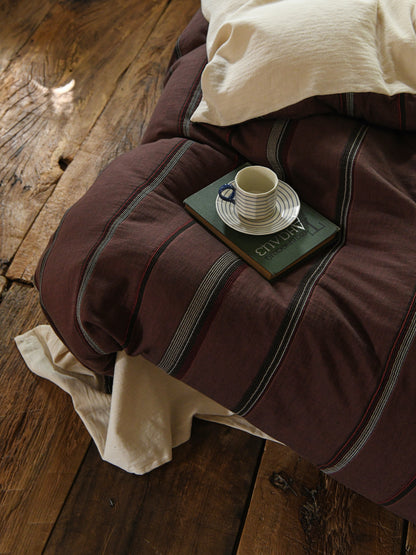 Merlot Stripe Bedding Set