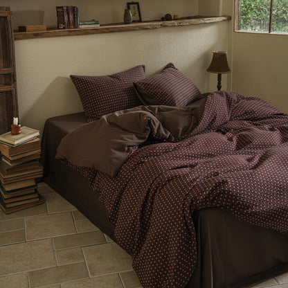 Brown Striped Bedding Set