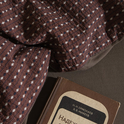 Brown Striped Bedding Set
